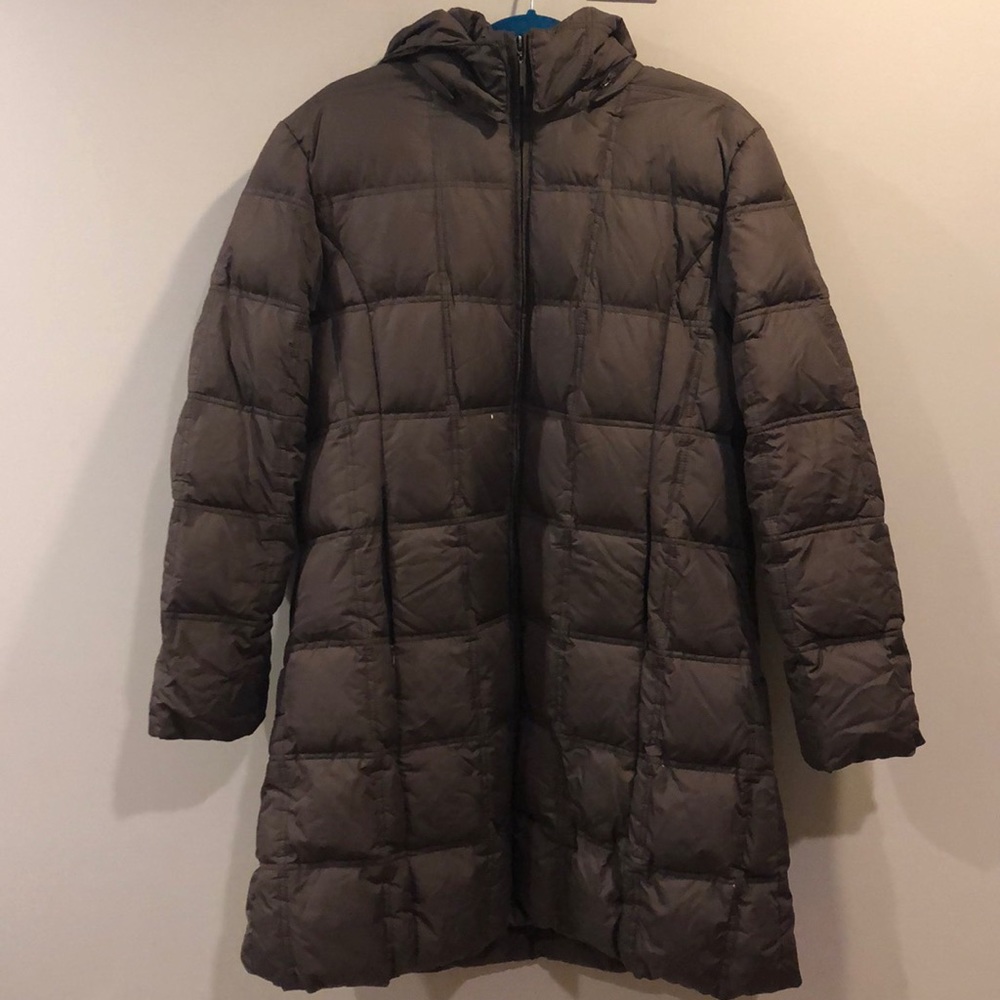 Weatherproof Brown Long Down Parka Sz XL